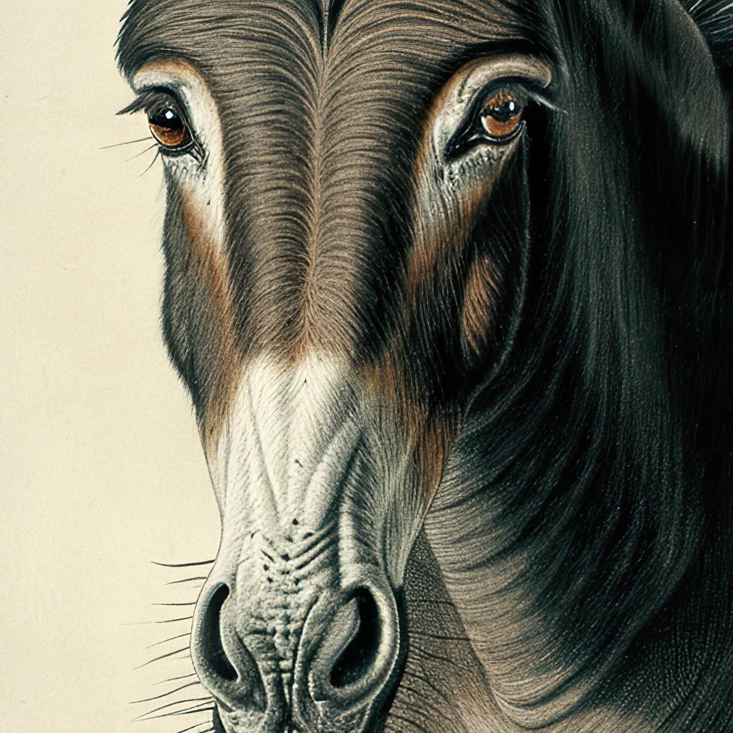 »Donkey« zoologisk vintageposter