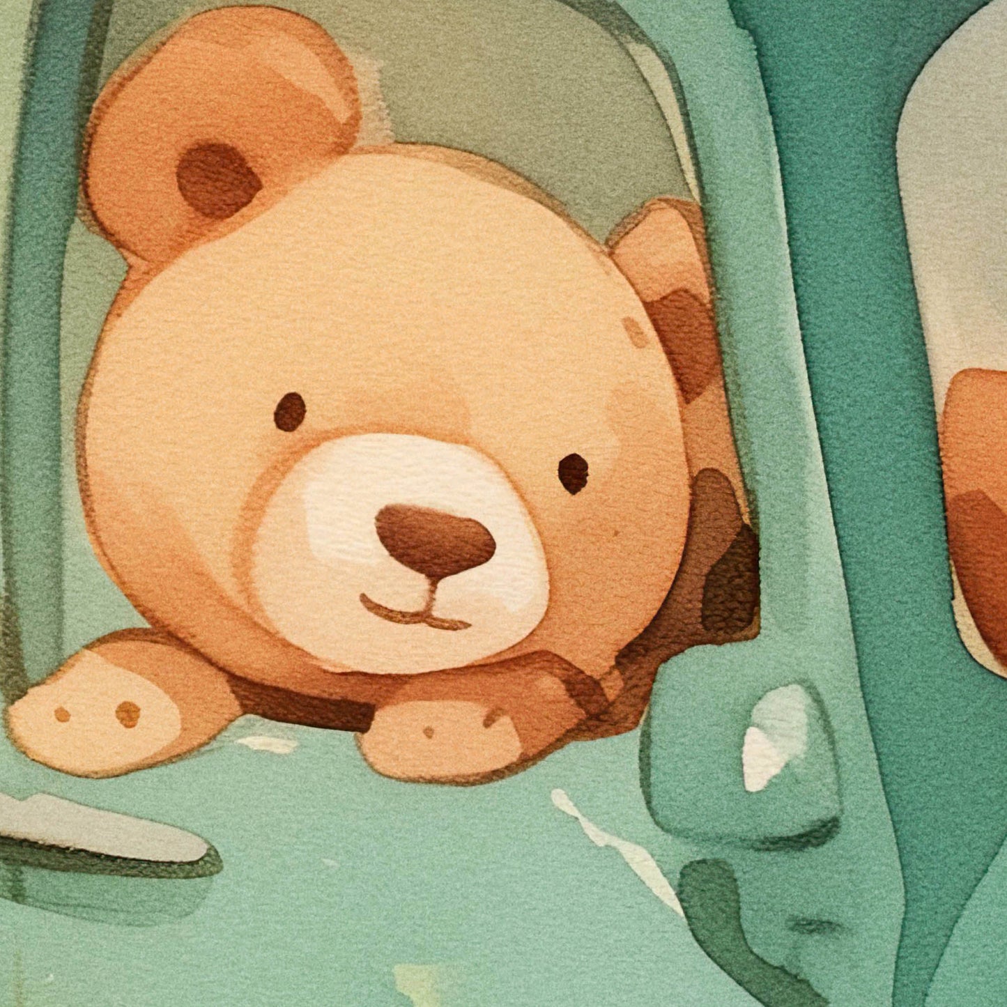»Teddy and Truck« barnposter