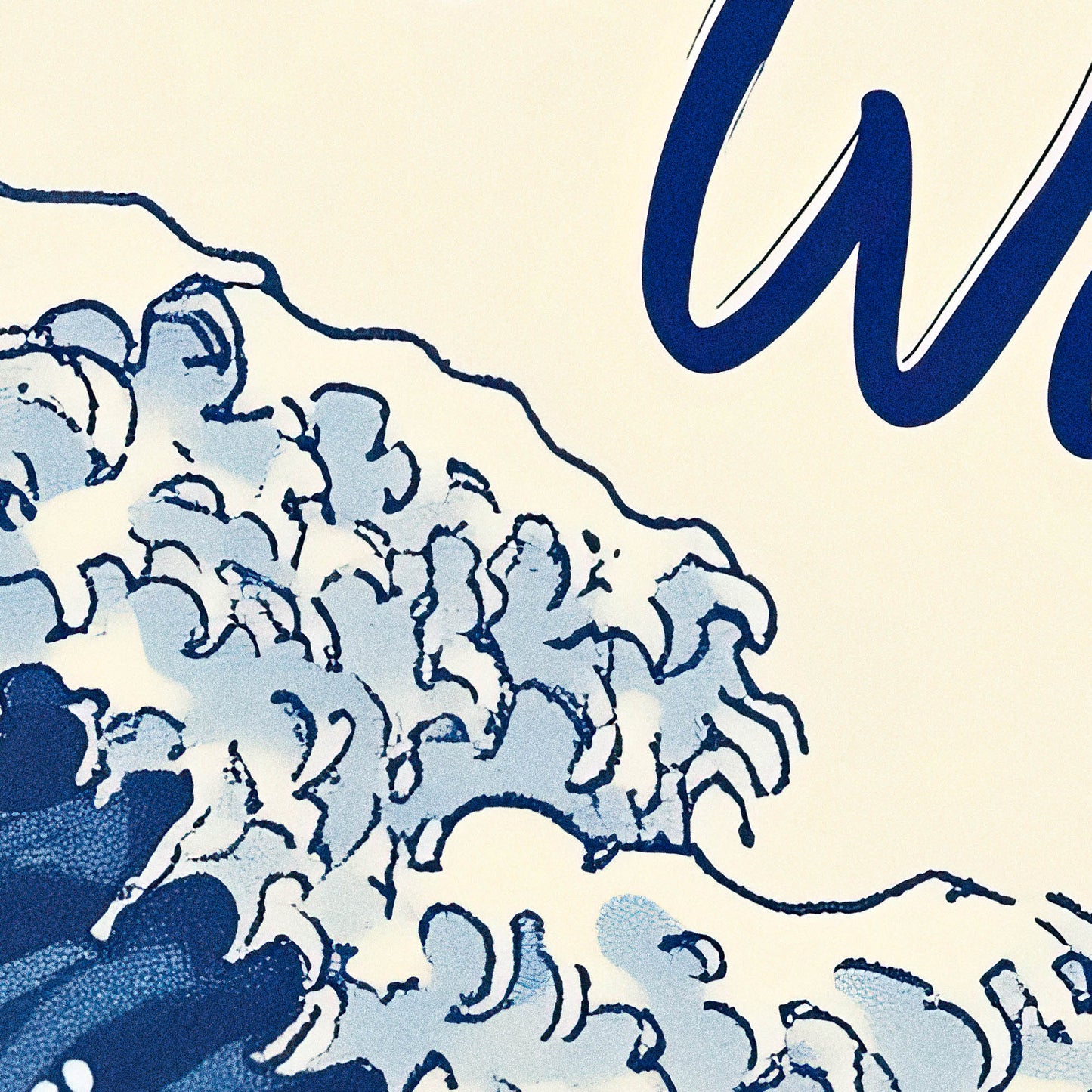 »Go With The Flow – Wave« skön poster