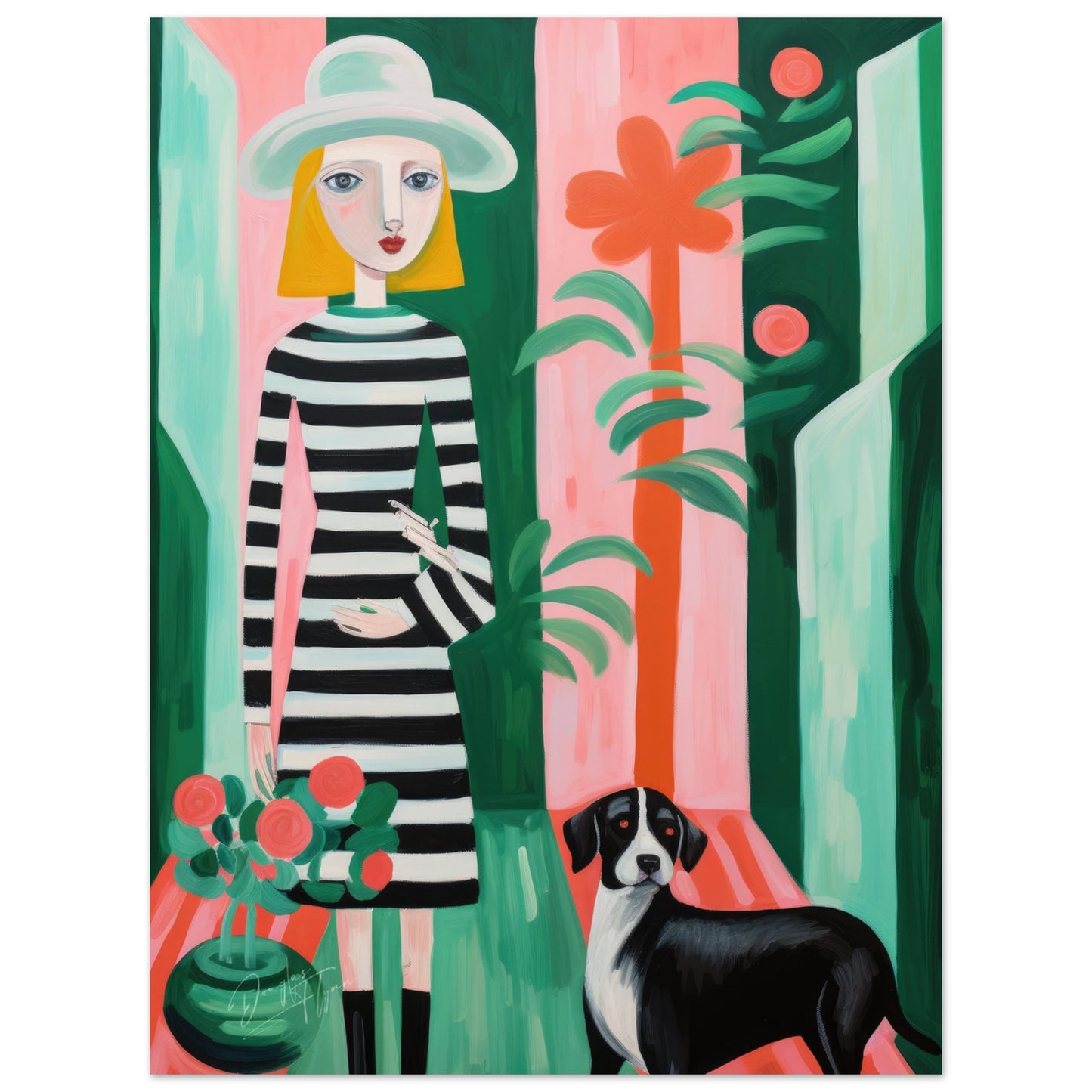 »Cecila and Her Dog«