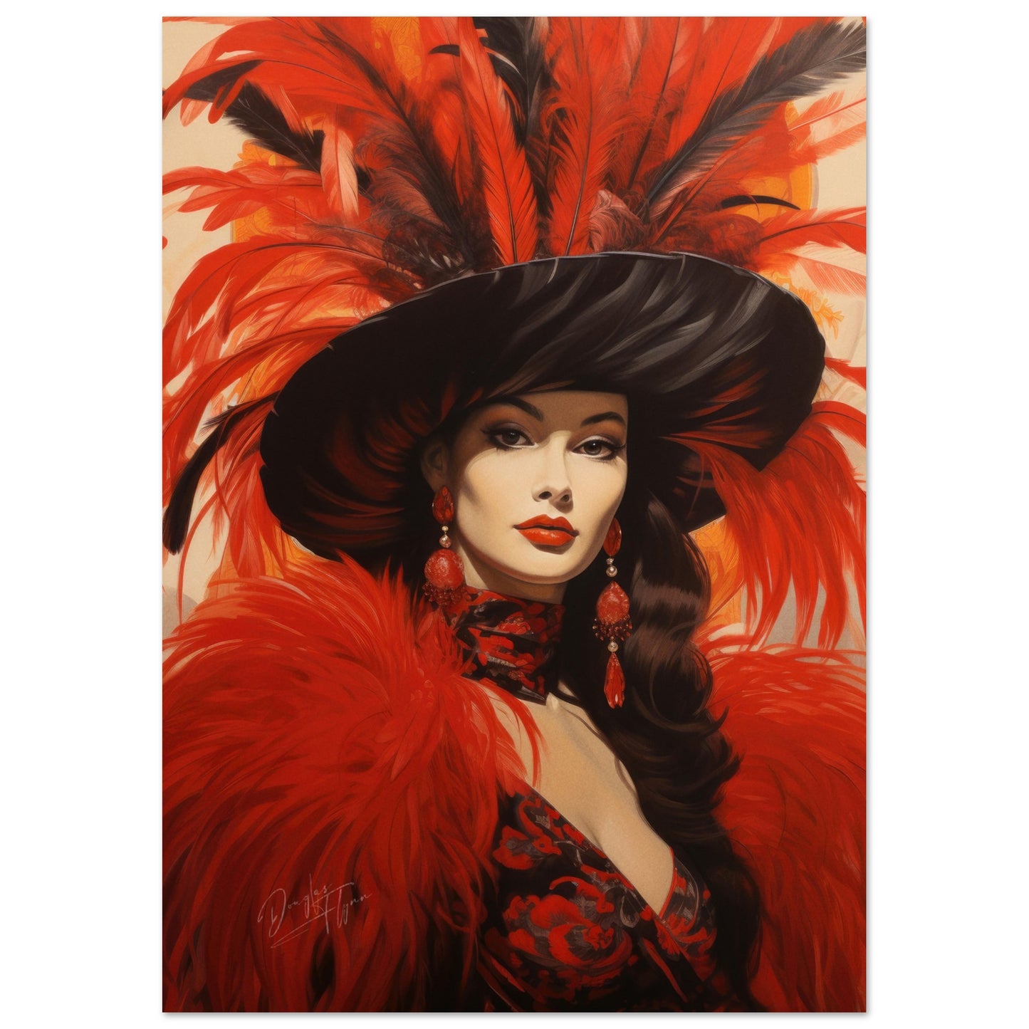 »Hollywood Red Carneval Girl 2«