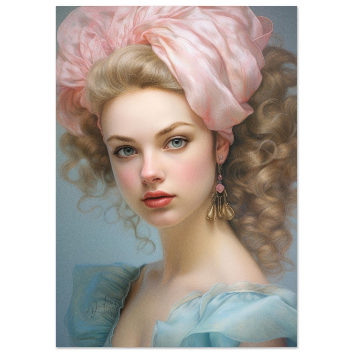 »Mary Rococo Girl Portrait 3«