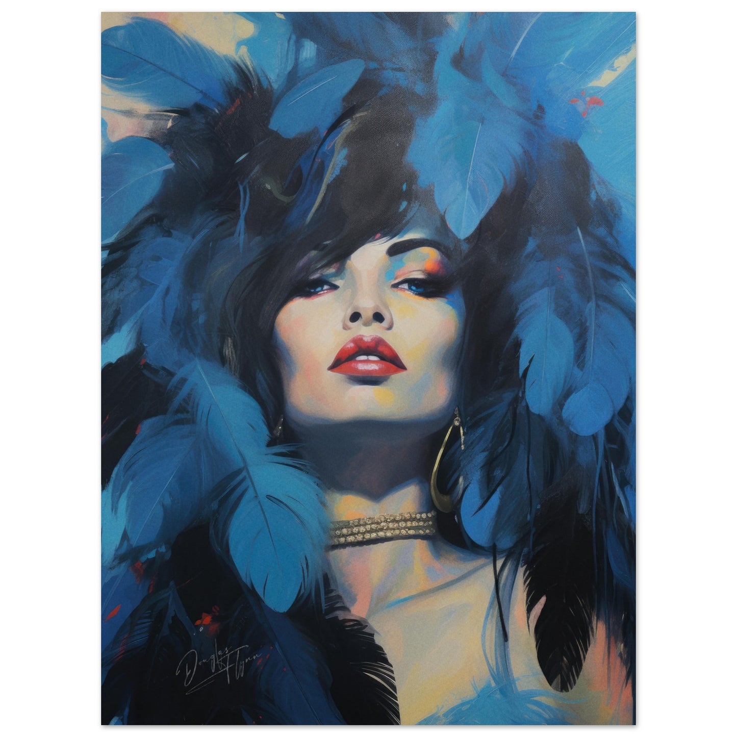 »Hollywood Blue Carneval Girl 1«