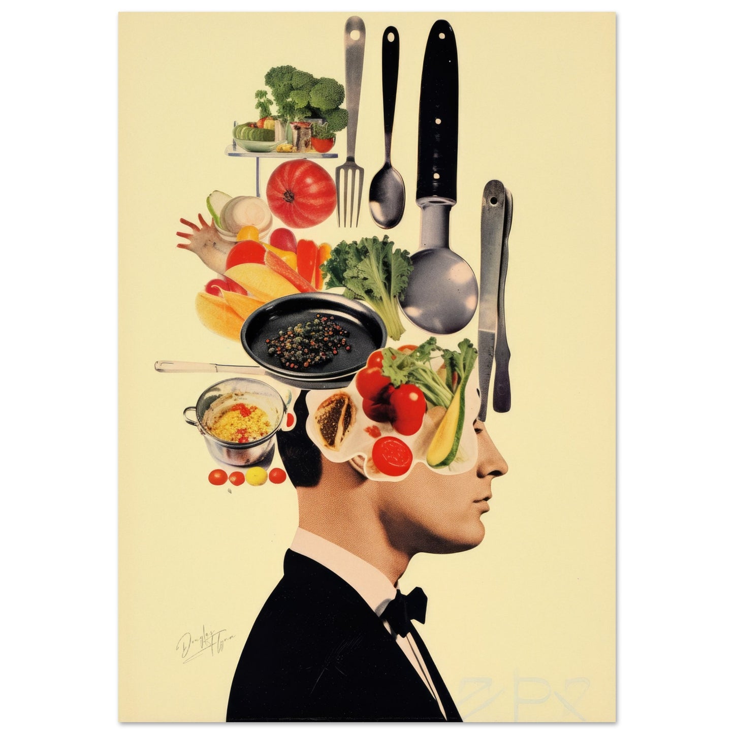 »Man Thinking of Food 1«