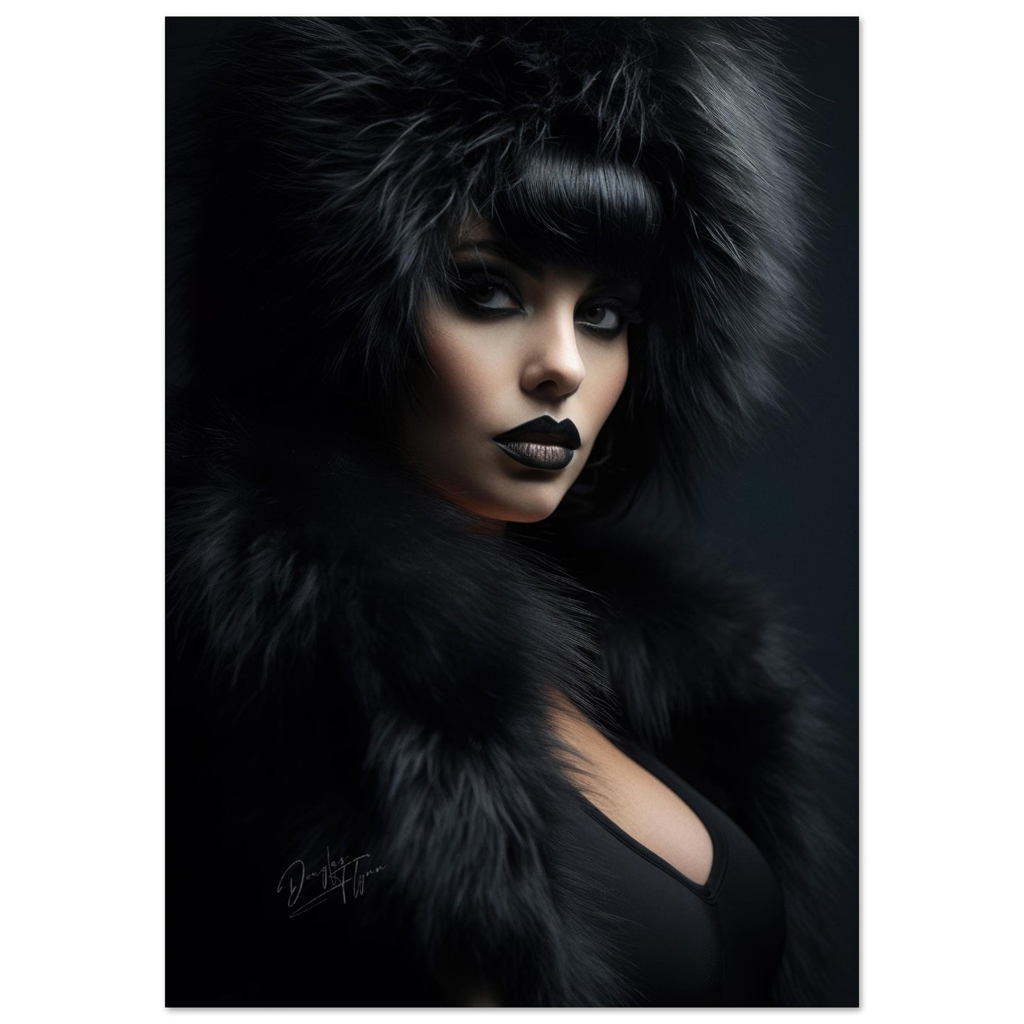»Girl With Black Fur 3«