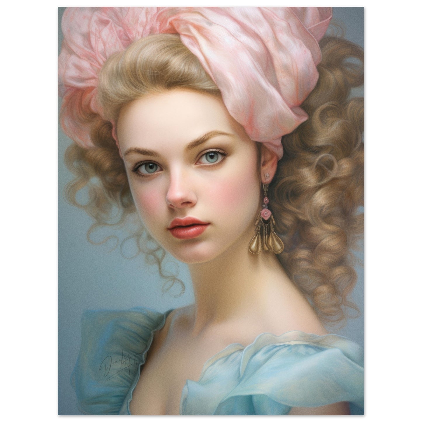 »Mary Rococo Girl Portrait 3«