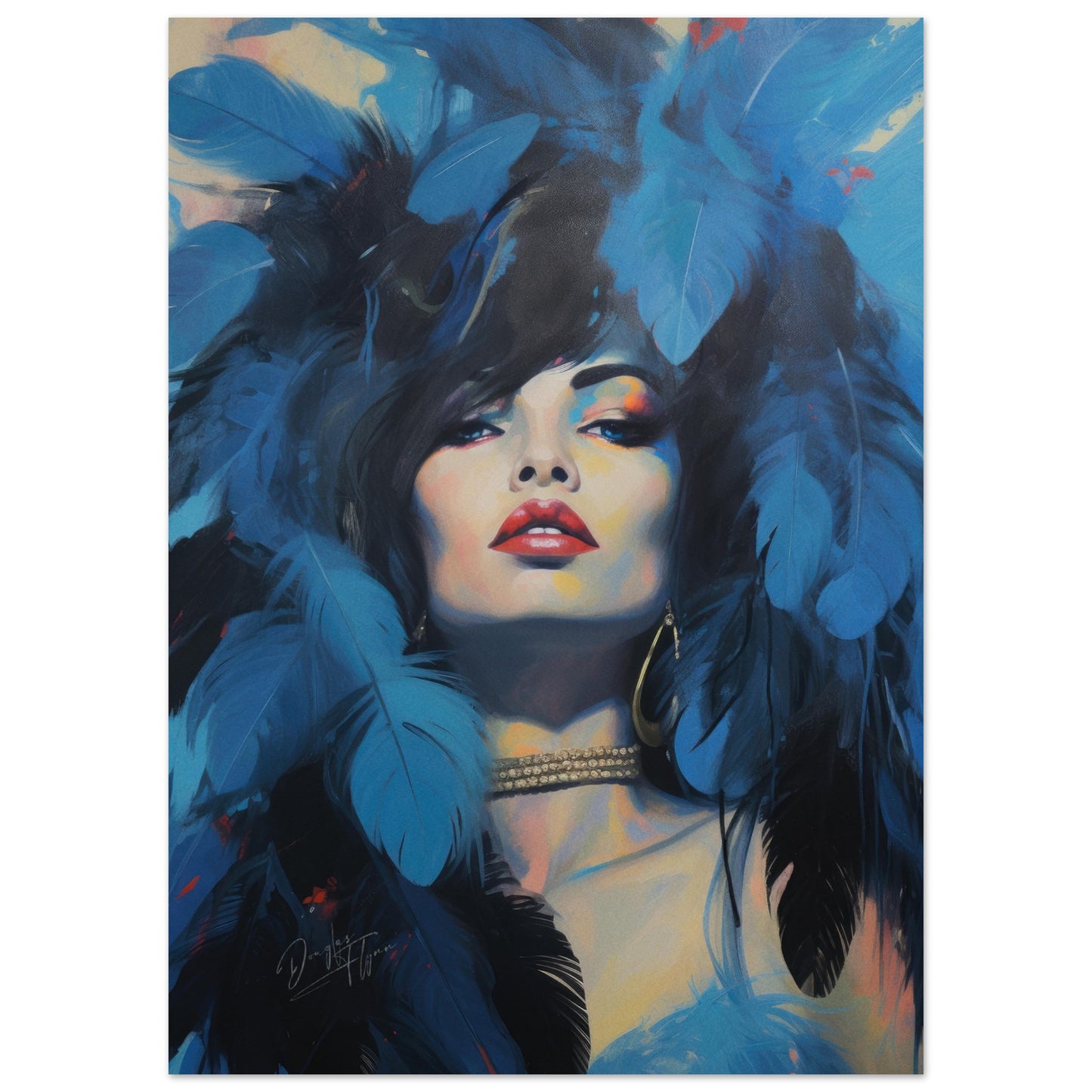 »Hollywood Blue Carneval Girl 1«