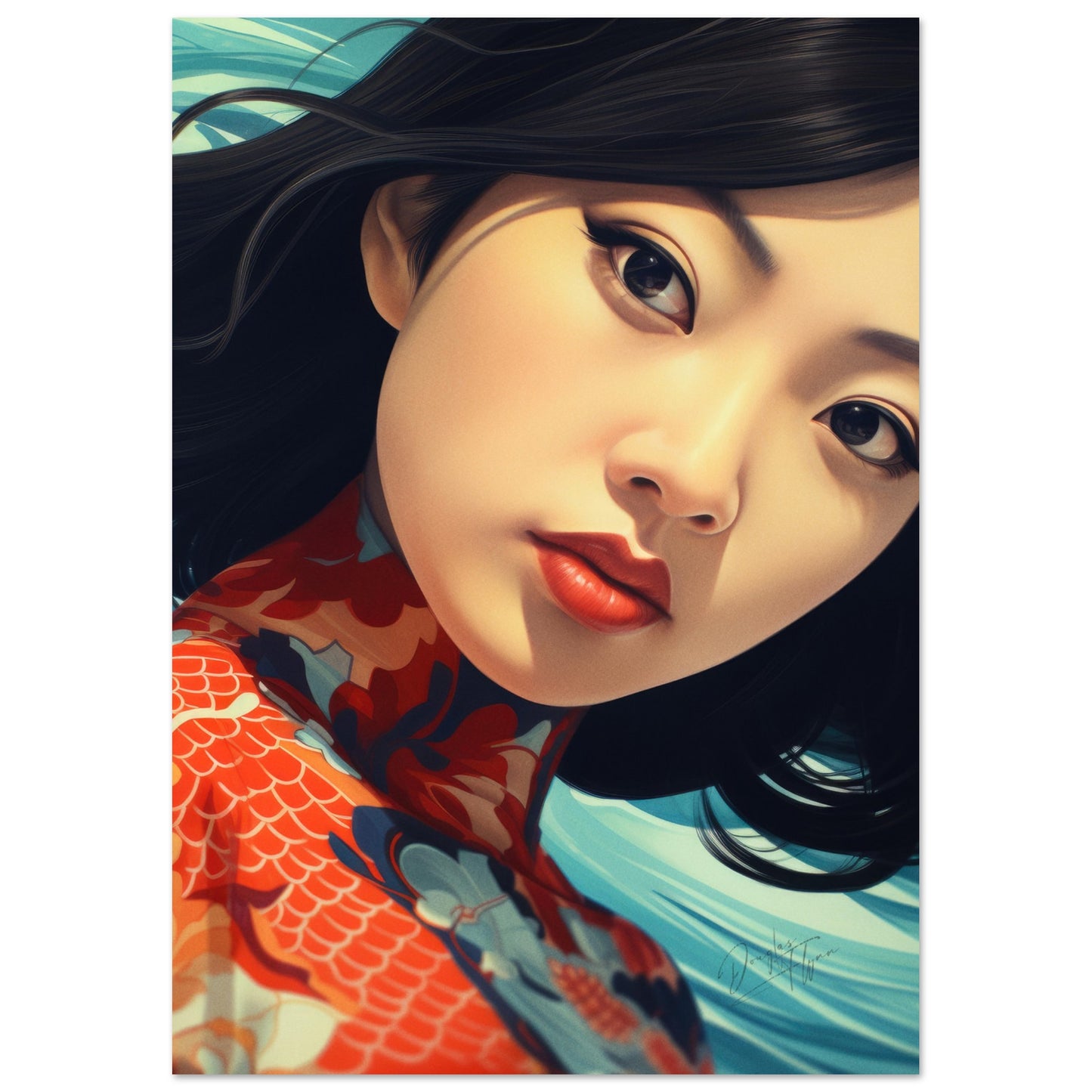 »Oriental Vintage Girl 6«