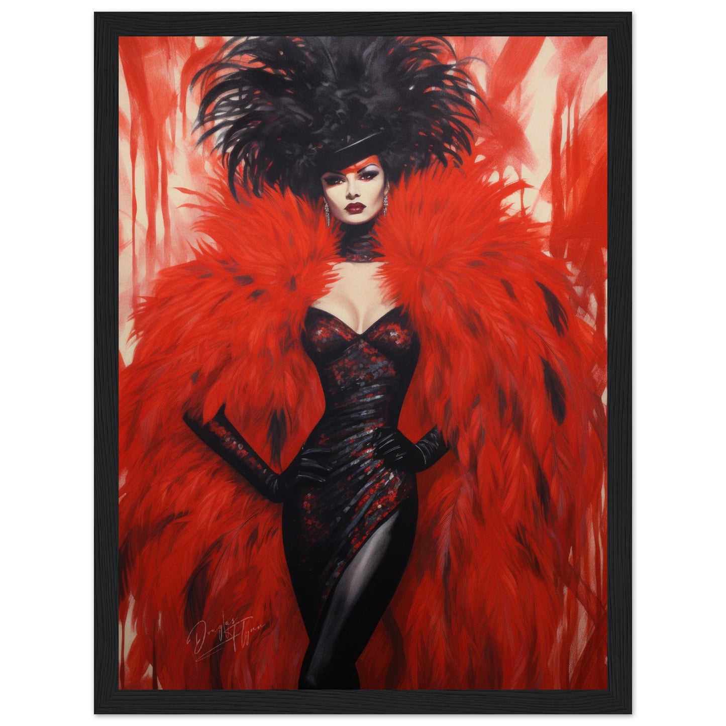 »Hollywood Red Carneval Girl 1«