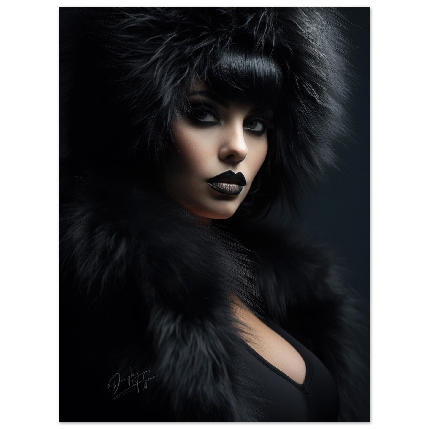 »Girl With Black Fur 3«