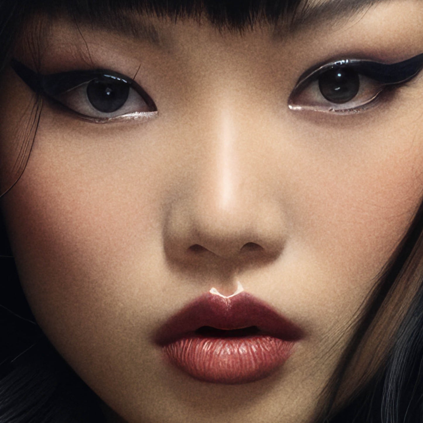 »Elegant Lady with Black Fur 2«