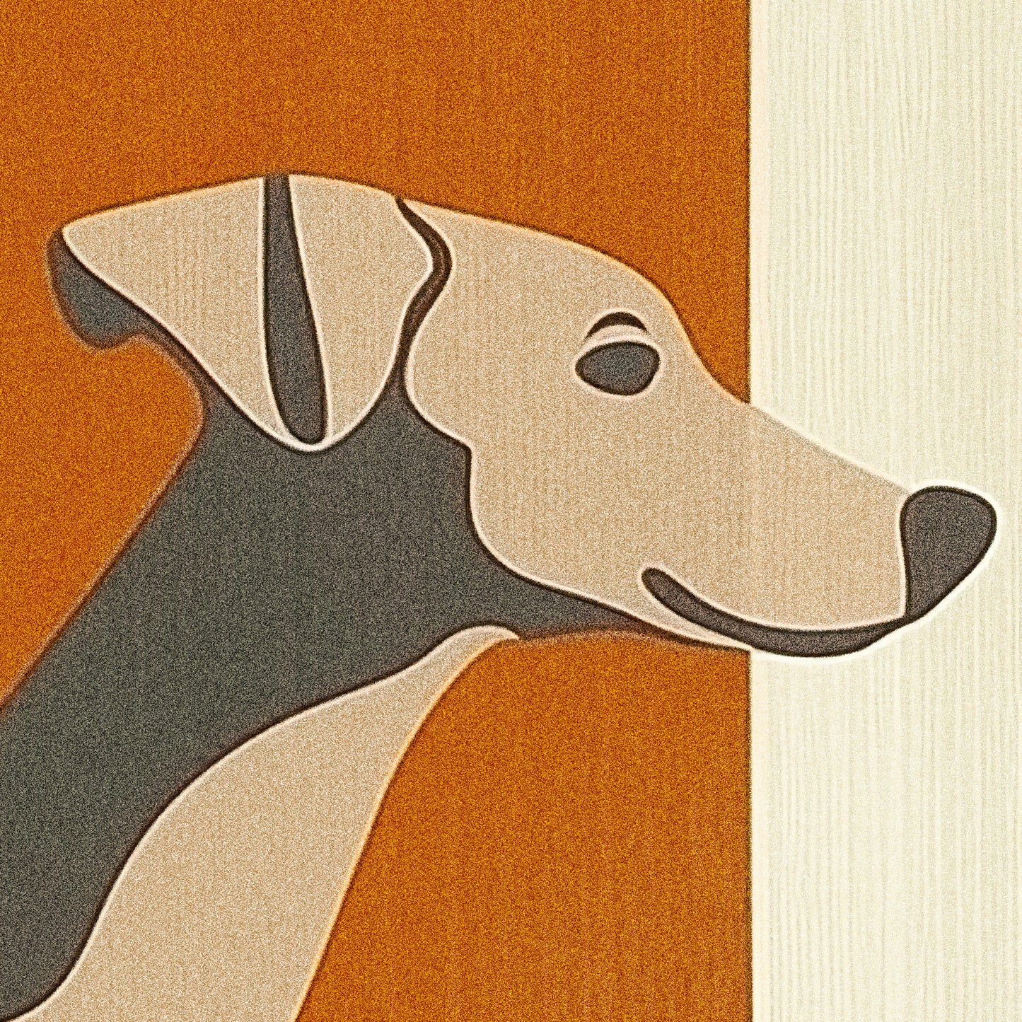 »Calm, Collected, Unstoppable« arty hundposter