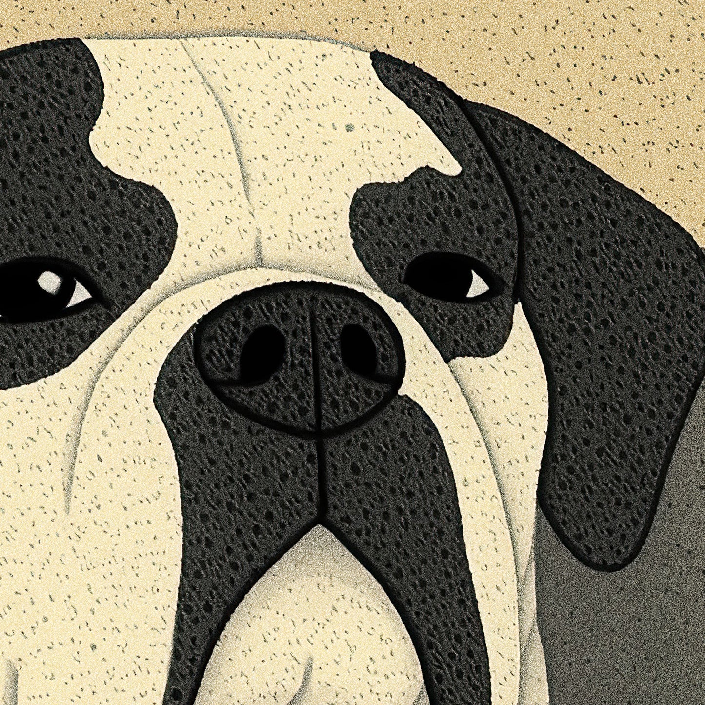 »Too Cool to Care« arty hundposter