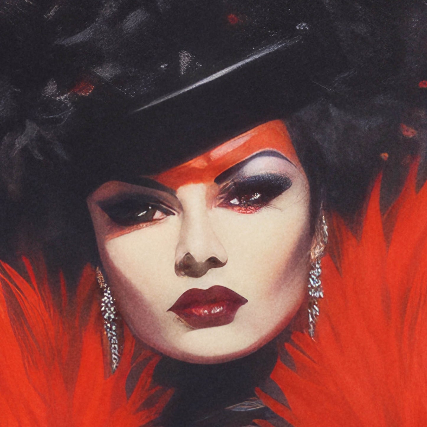 »Hollywood Red Carneval Girl 1«
