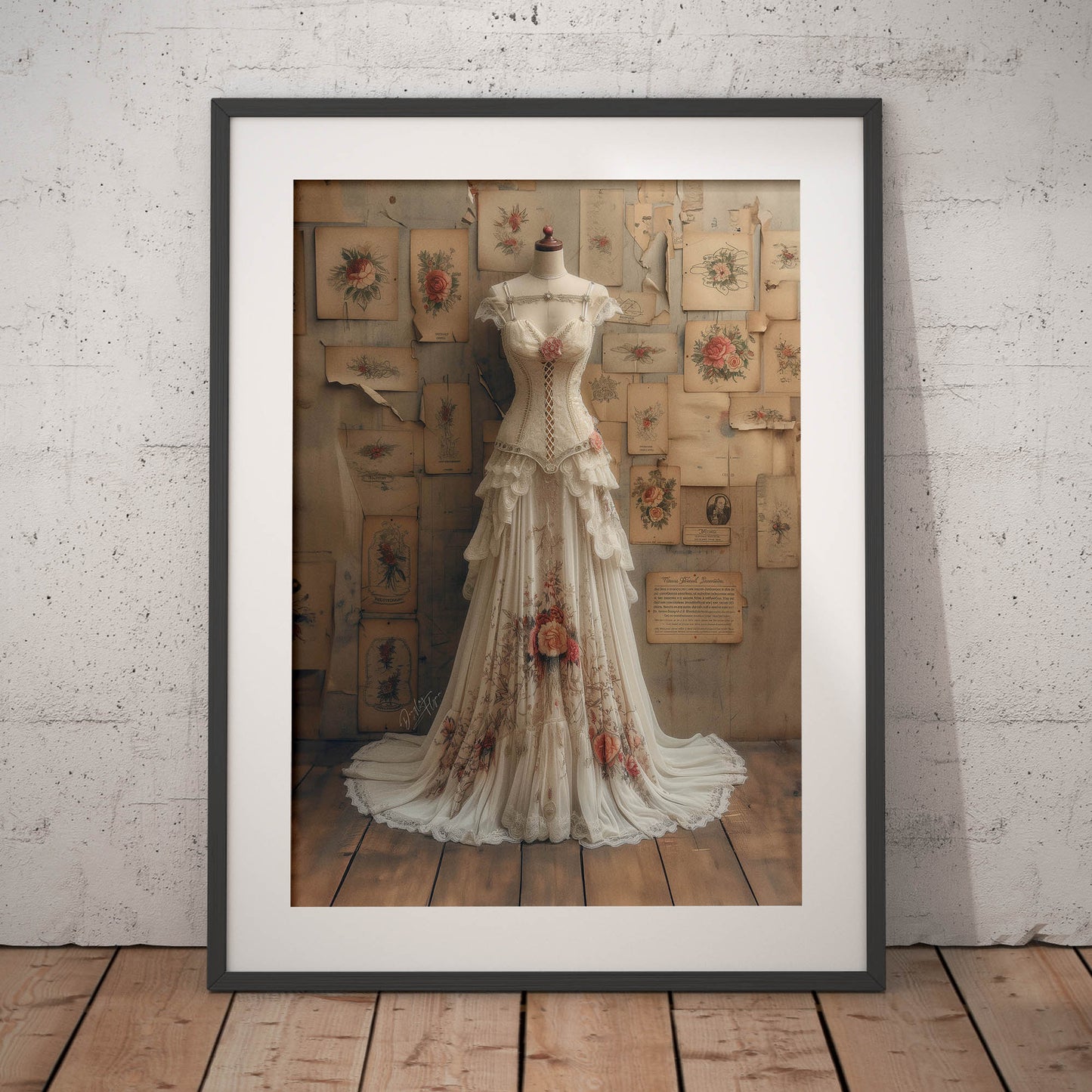 »Vintage Wedding Gown« poster