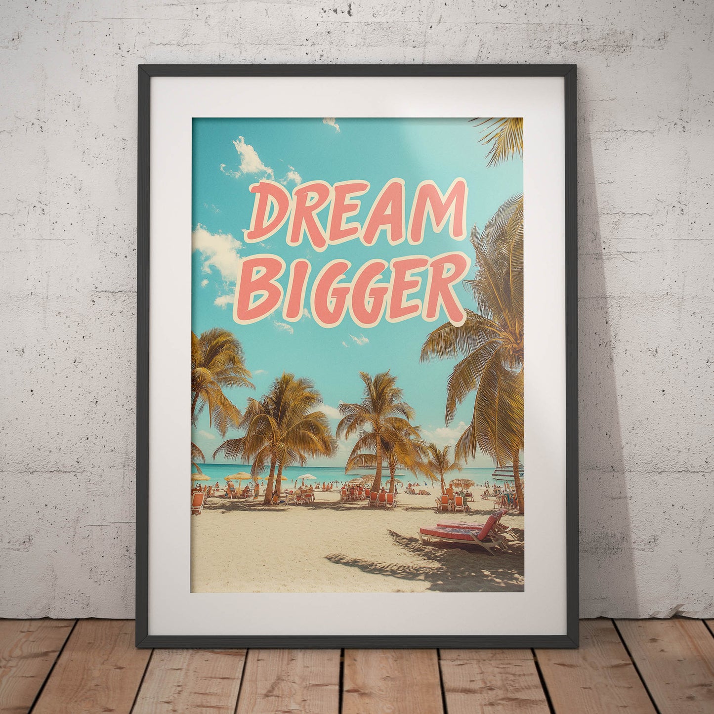 »Dream Bigger« satirisk poster