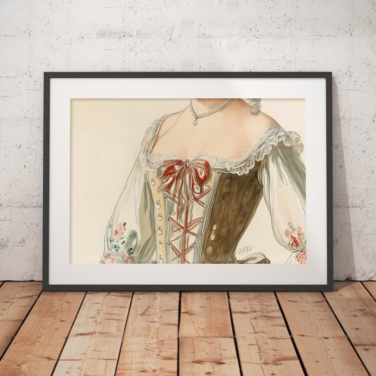 1700s German Day Dress