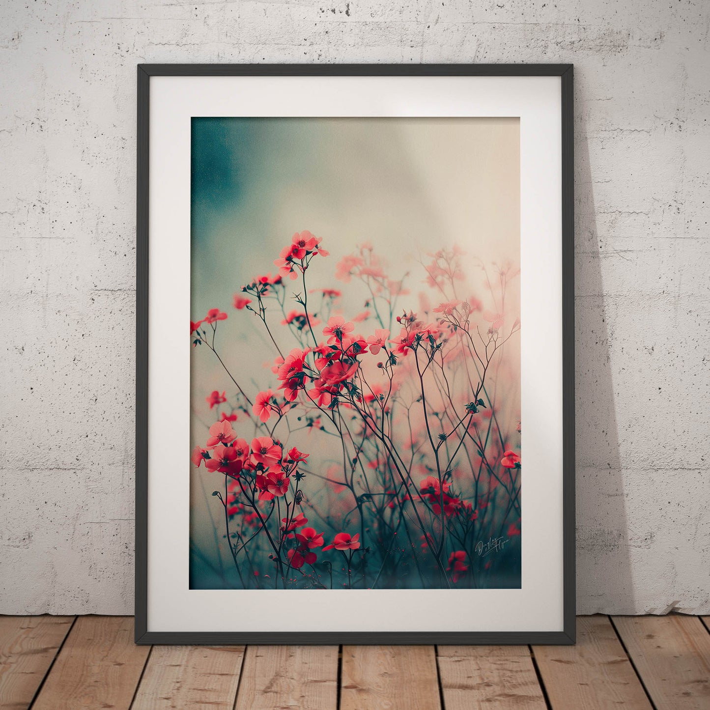 »Blossoms Adrift«, poster i fri fotografisk stil