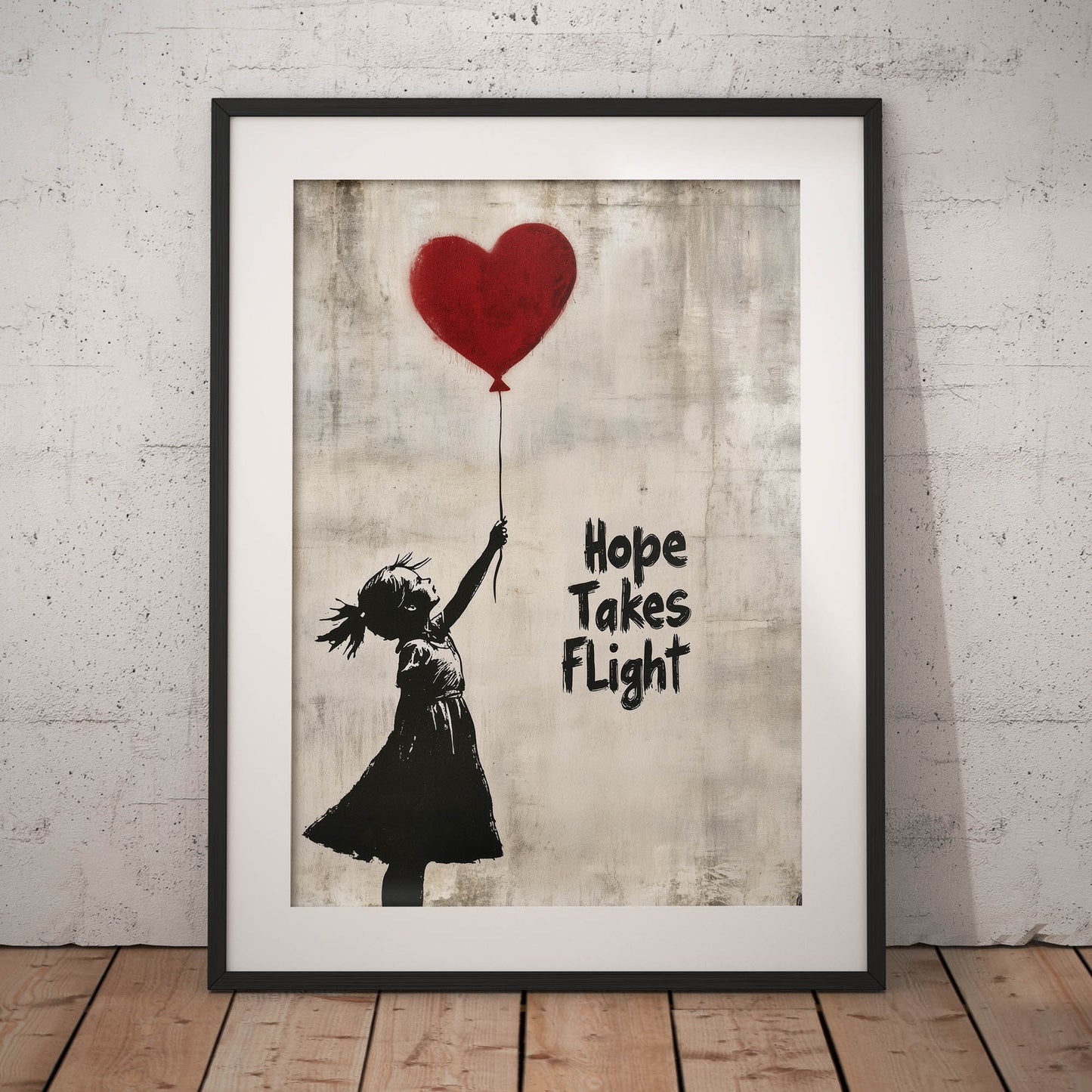 »Hope Takes Flight« arty poster