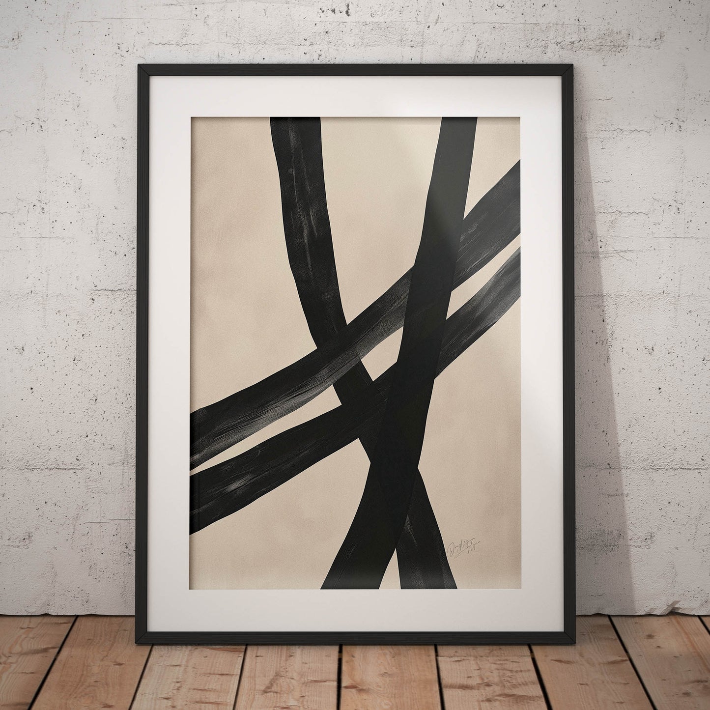 »Crossroads Abstract«, poster med abstrakta former