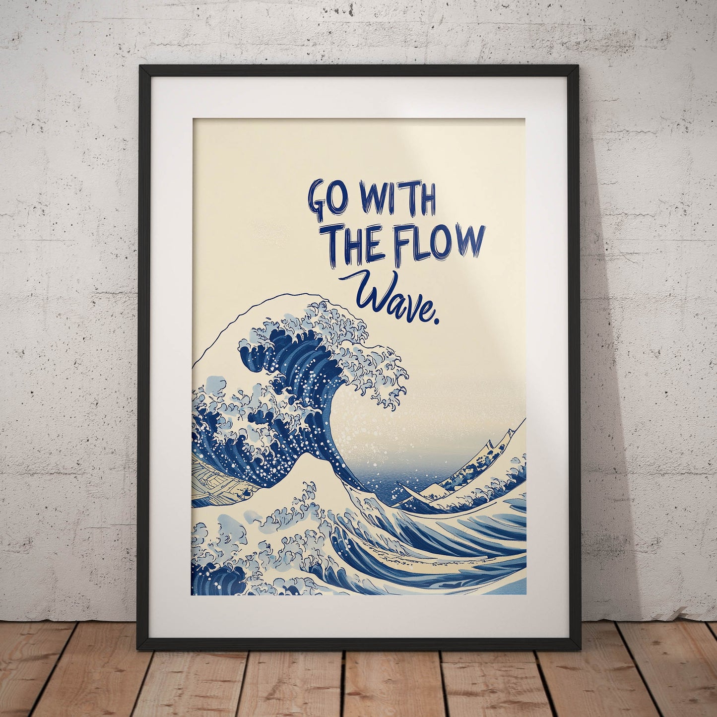 »Go With The Flow – Wave« skön poster