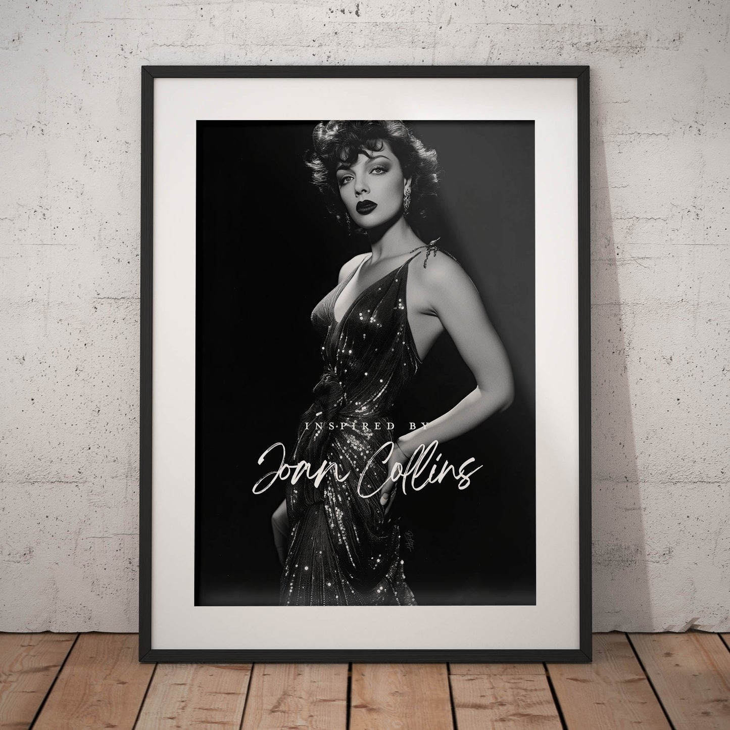 »Joan Collins in Sequin Gown« poster