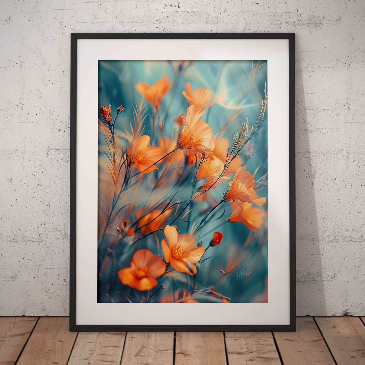 »Palette on Flowerss«, poster i fri fotografisk stil