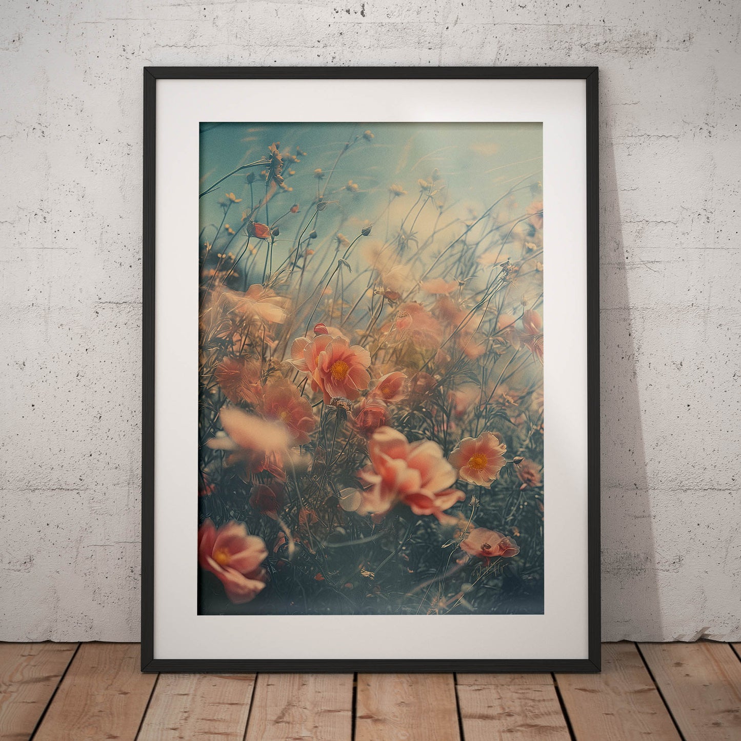 »Whirling Petals«, poster i fri fotografisk stil