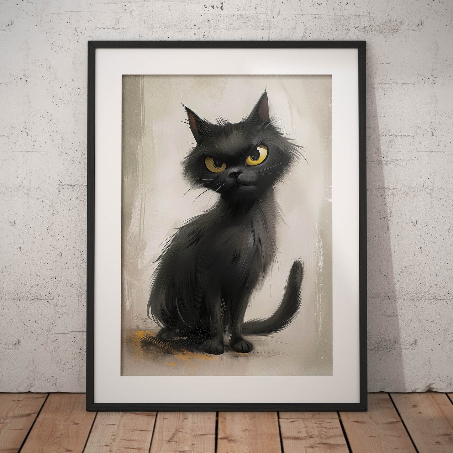 »Purrfectly Grumpy« poster