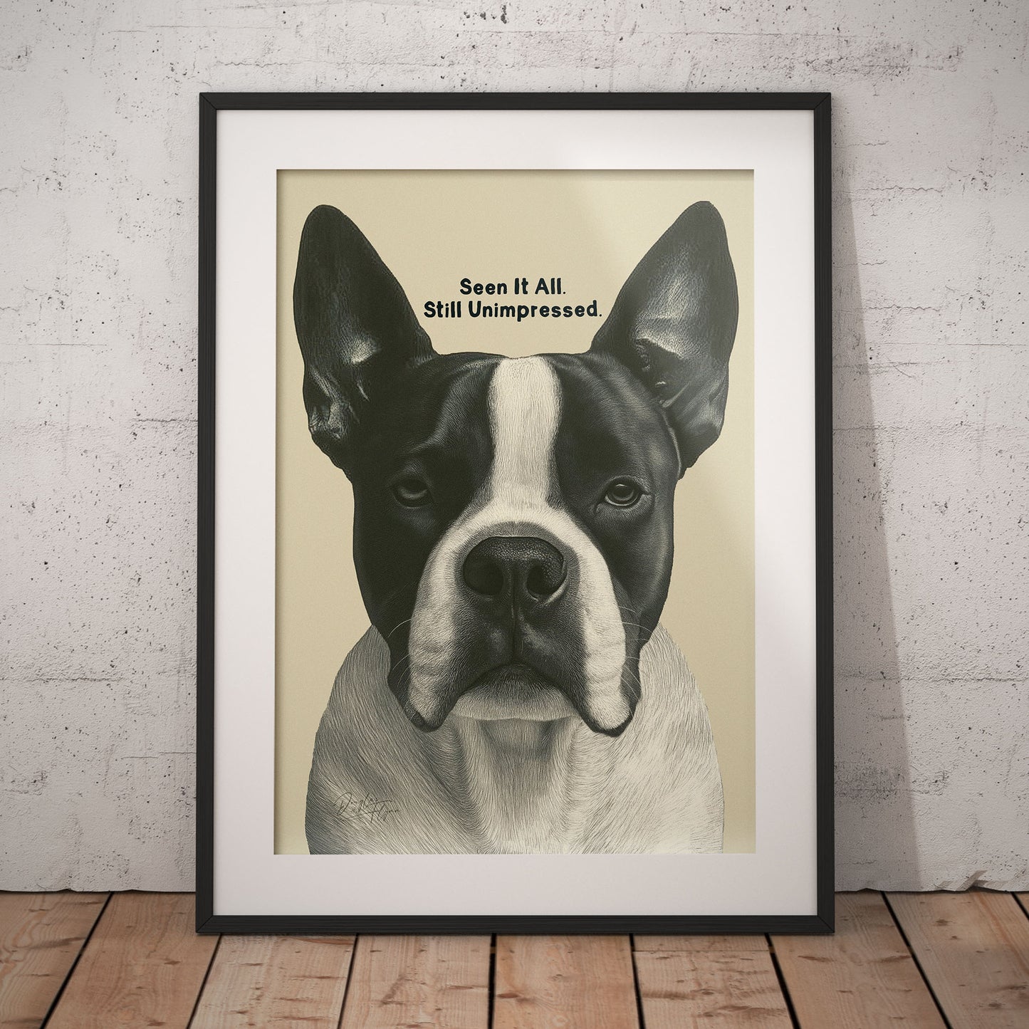 »Seen It All. Still Unimpressed« arty hundposter