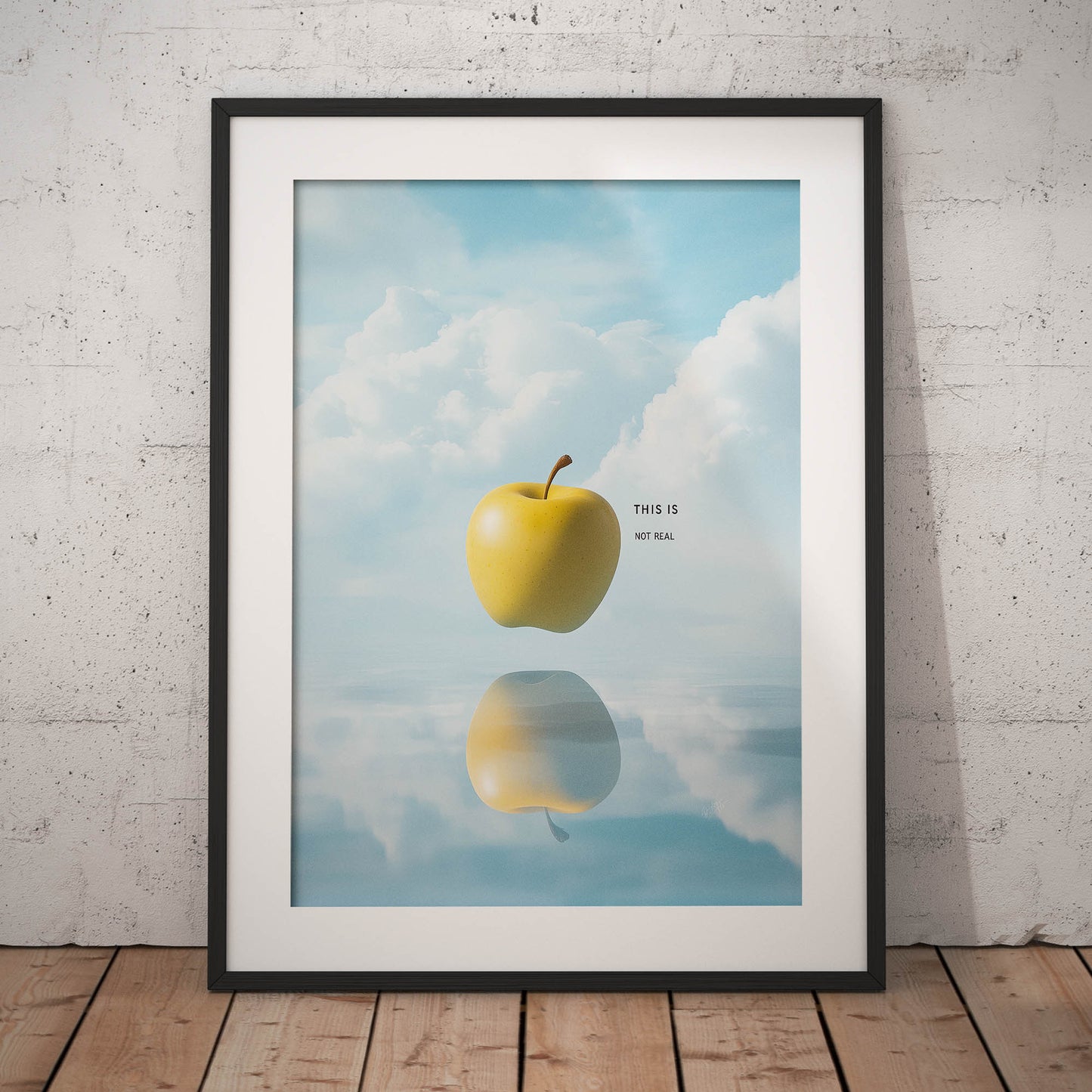 »This Is Not Real«. arty poster