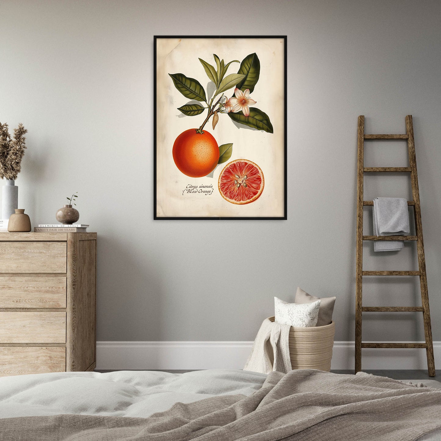 »Blood Orangen« botaniska vintageposter