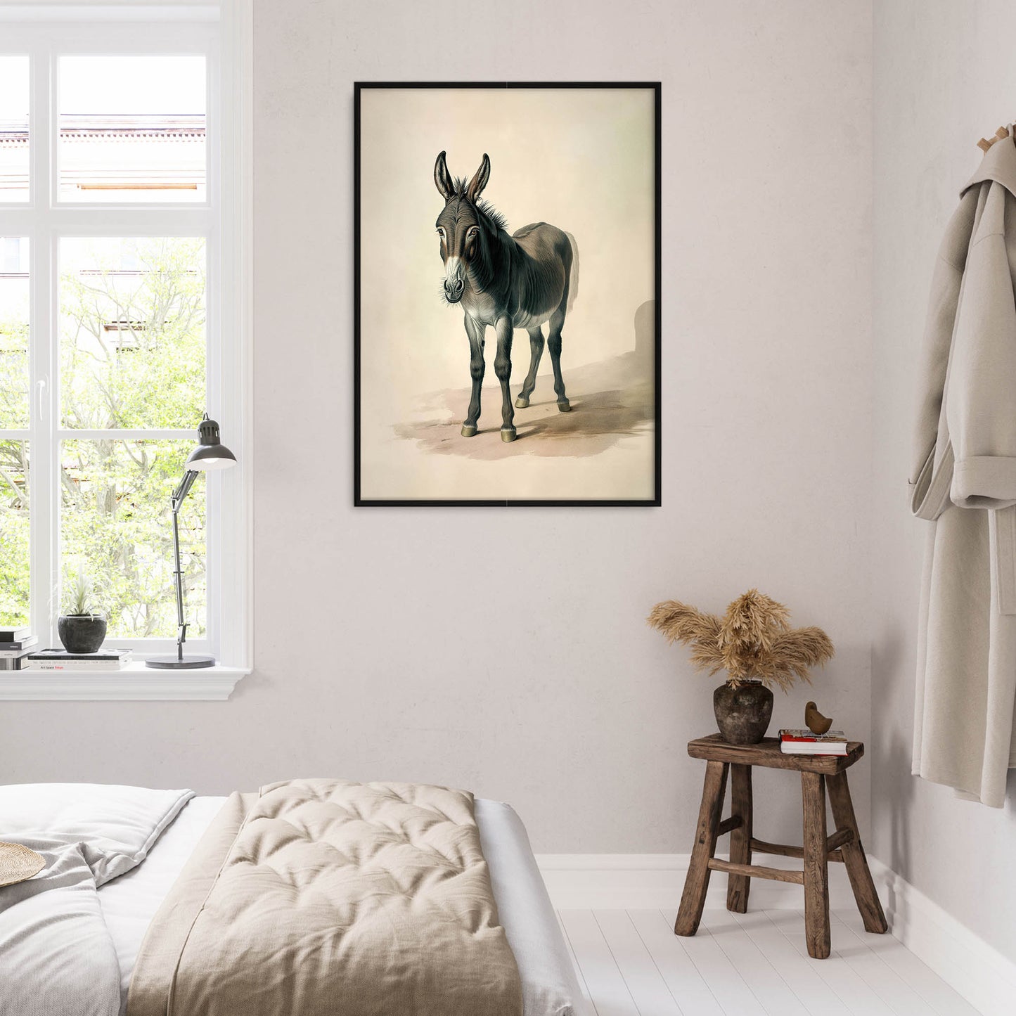»Donkey« zoologisk vintageposter