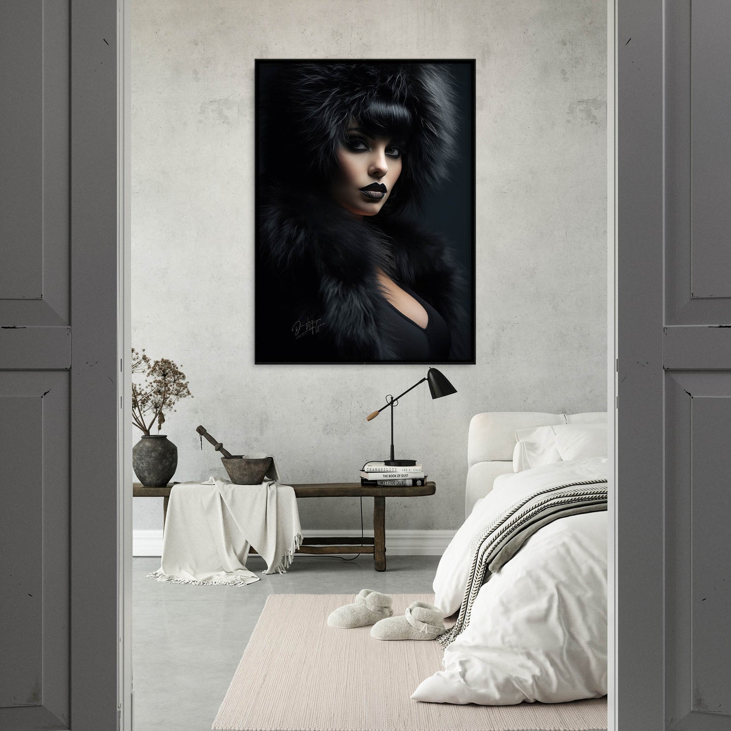 »Girl With Black Fur 3«