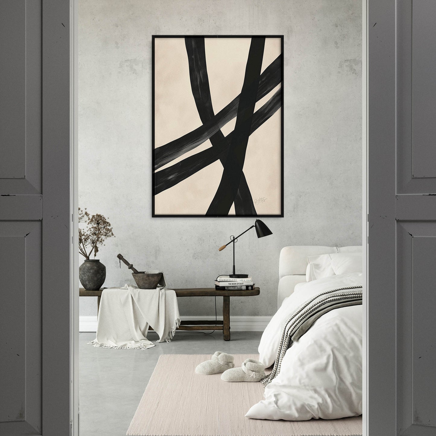 »Crossroads Abstract«, poster med abstrakta former