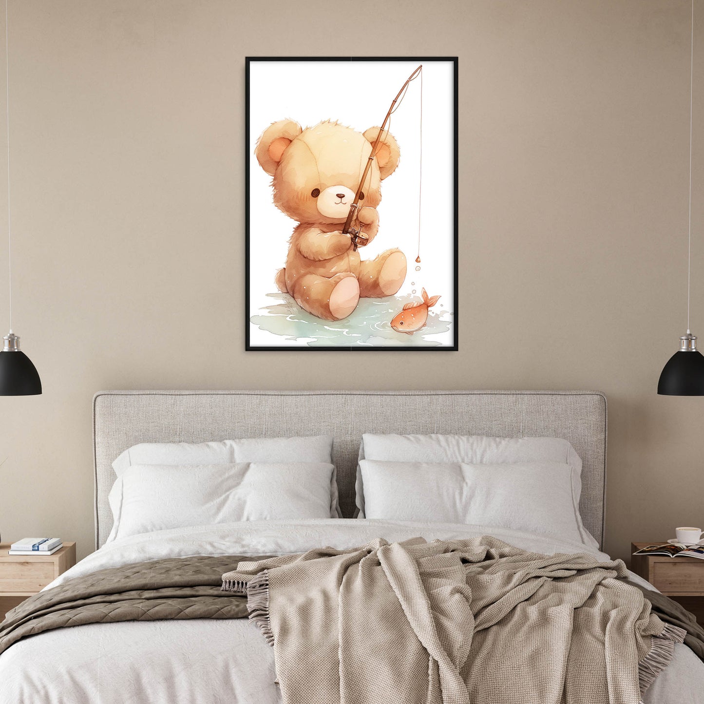 »Teddy Fishing« barnposter