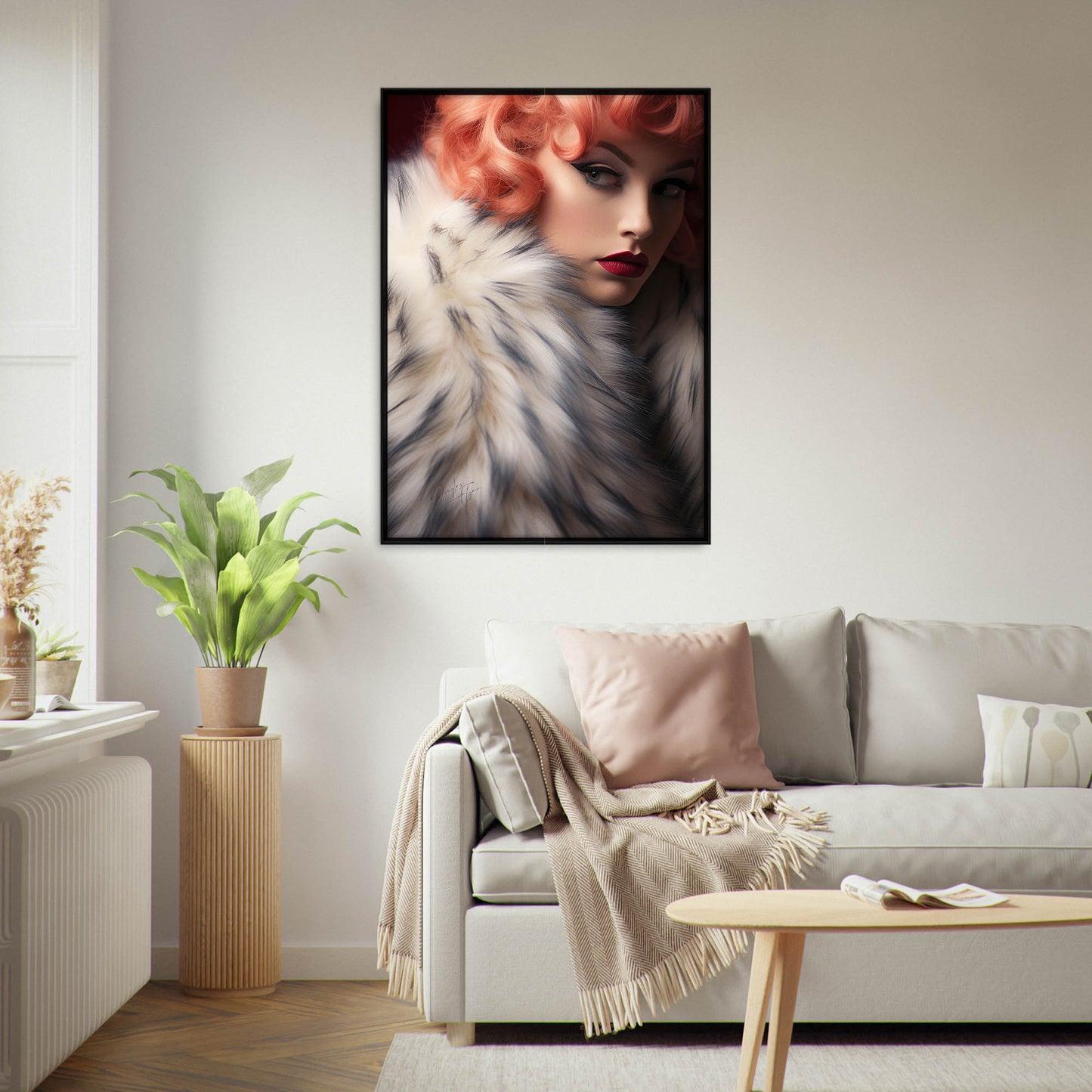 »Girl With White Fur 2«