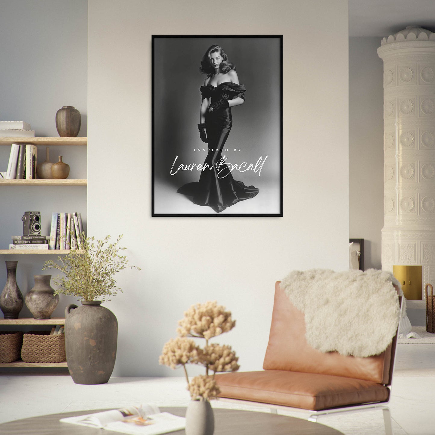 »Lauren Bacall in Mermaid Gown« poster