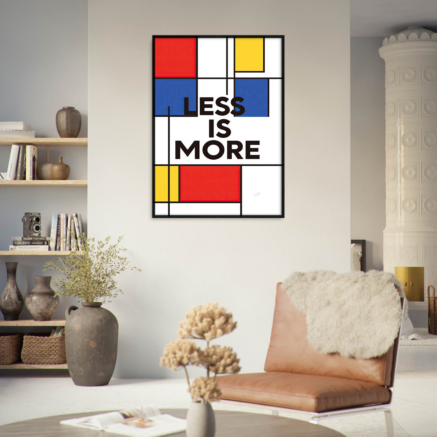 »Less Is More« arty poster