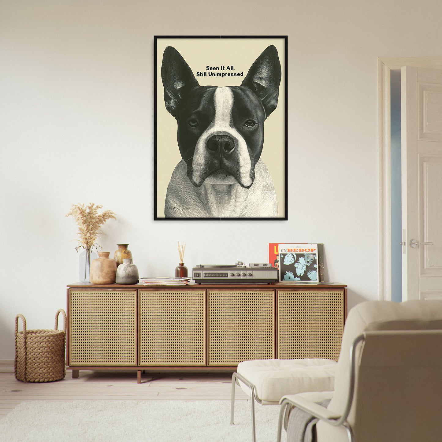 »Seen It All. Still Unimpressed« arty hundposter