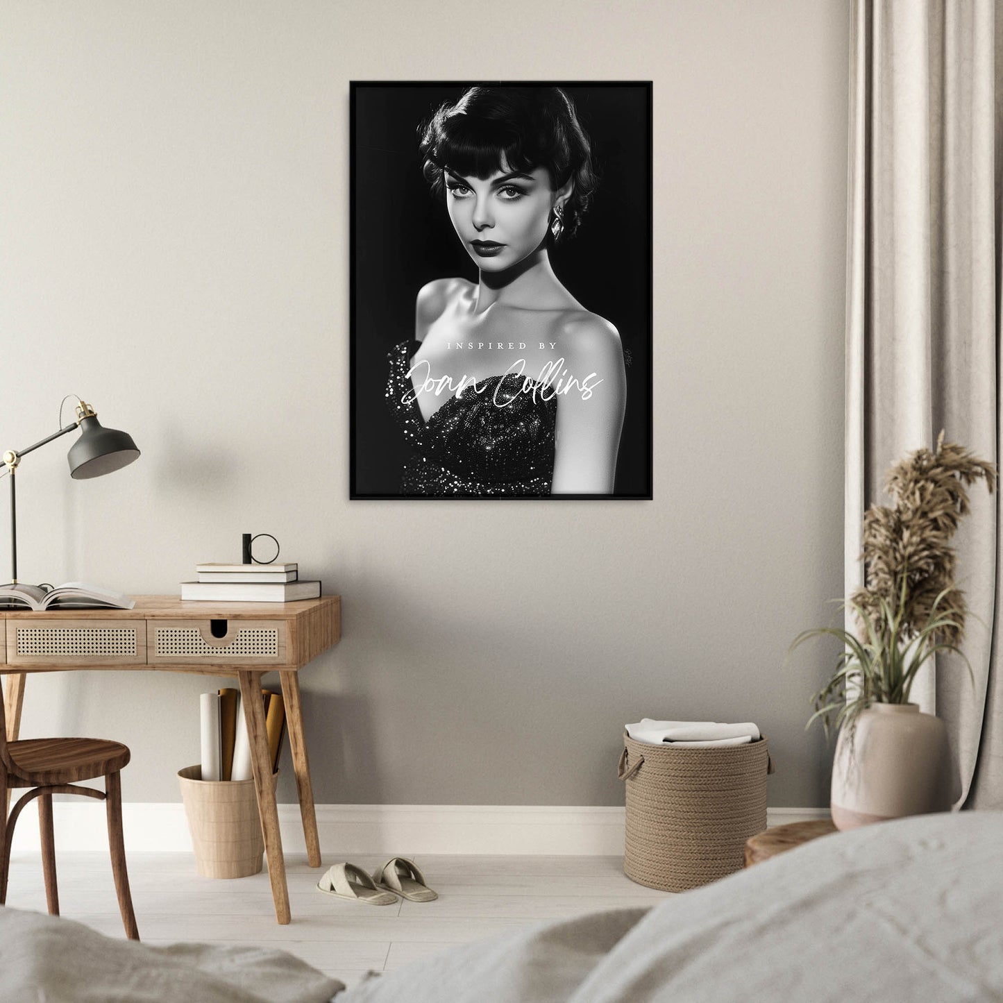 »Portrait of Joan Collins in Sequin Gown« poster