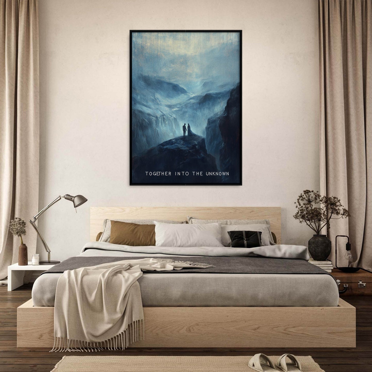 »Together Into The Unknown«, romantisk poster