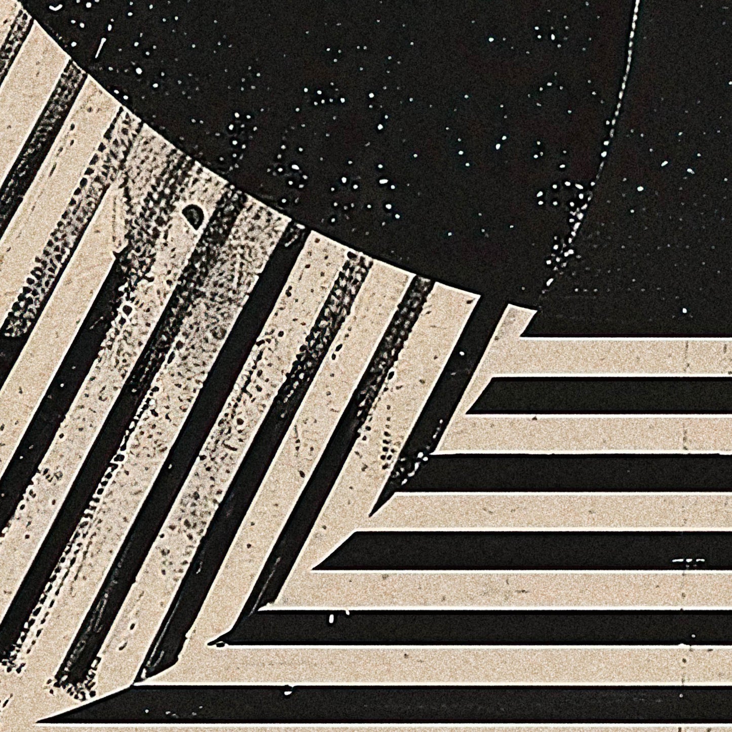 »Circles and Stripes«, poster med abstrakta former