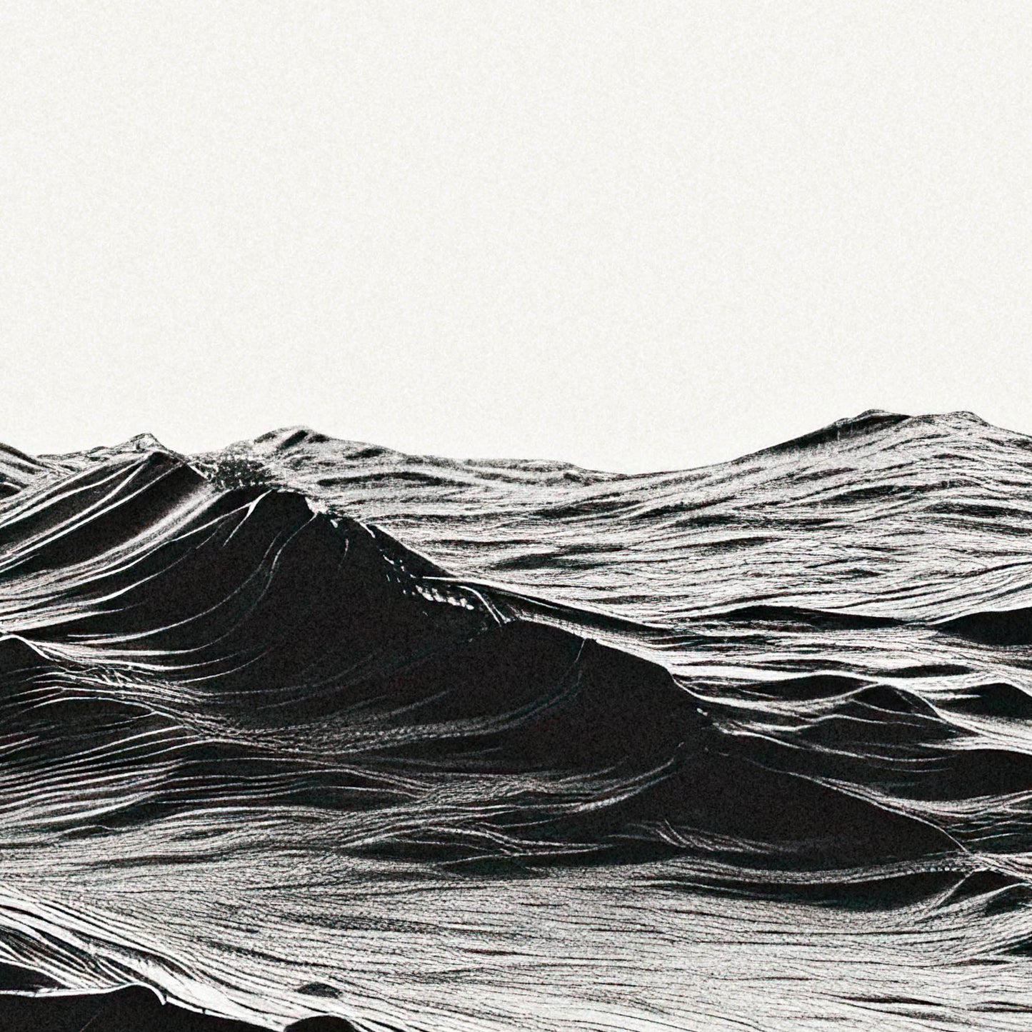»Rough Sea Textures«, poster med abstrakta former
