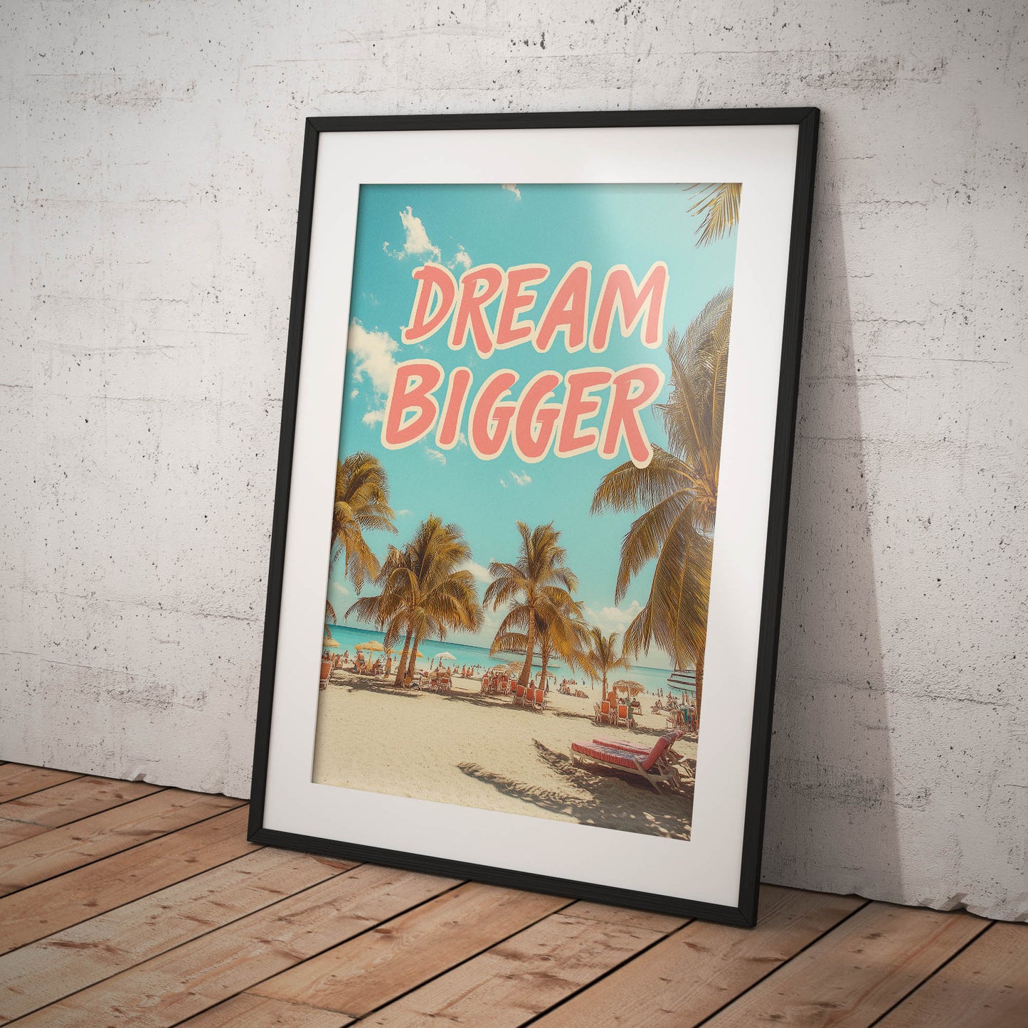»Dream Bigger« satirisk poster
