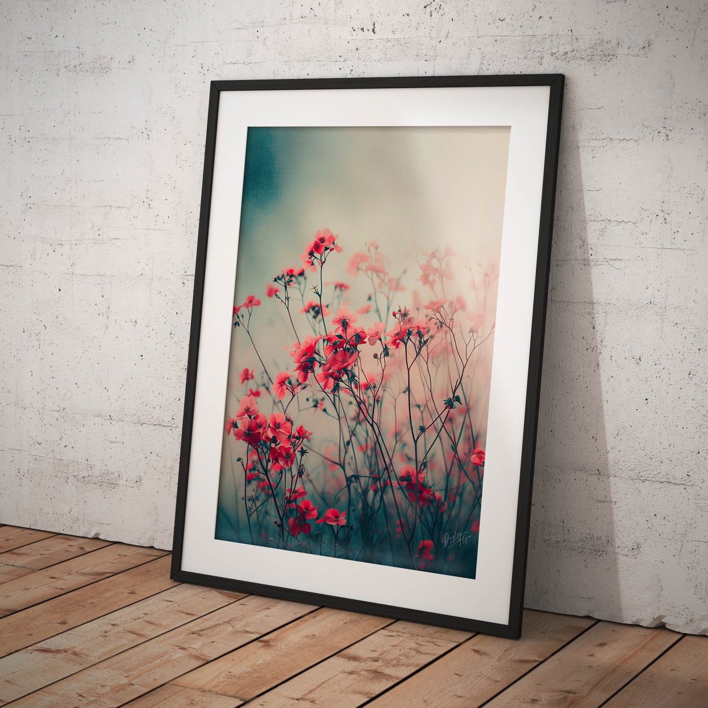 »Blossoms Adrift«, poster i fri fotografisk stil