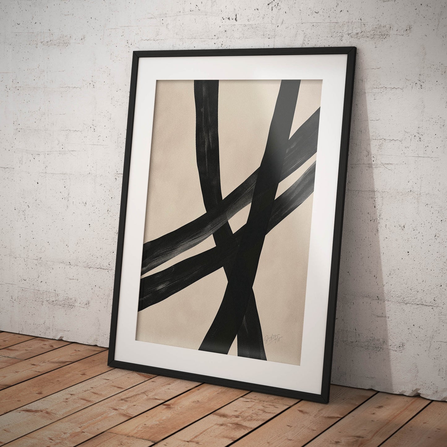 »Crossroads Abstract«, poster med abstrakta former