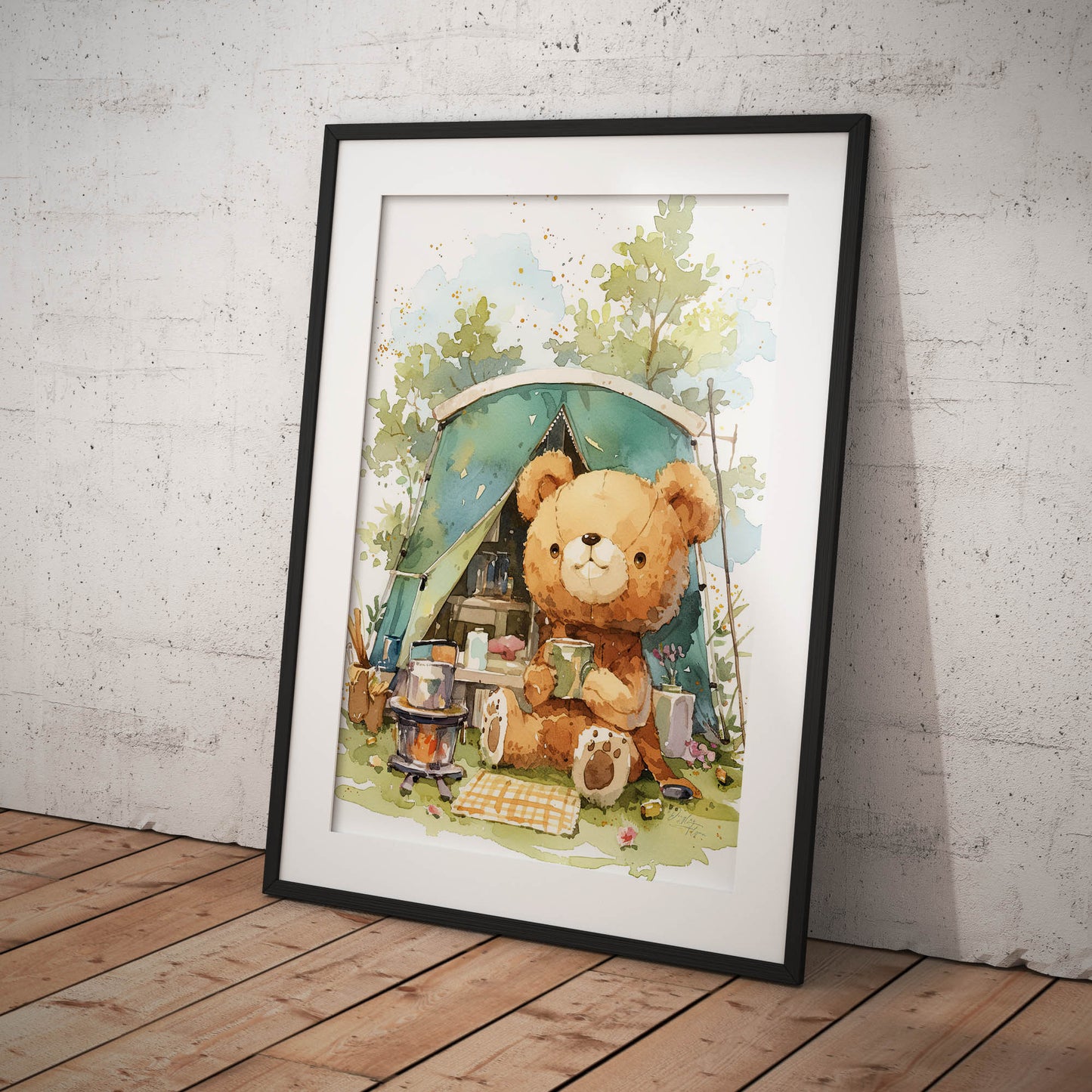 »Teddy Camping« barnposter