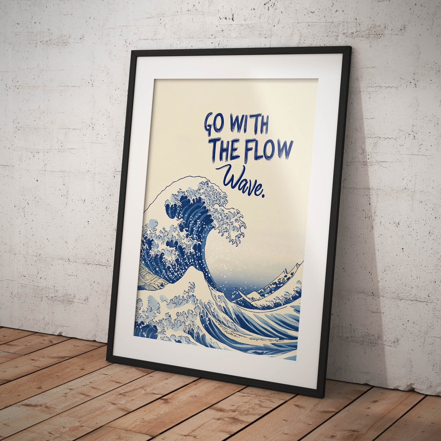 »Go With The Flow – Wave« skön poster