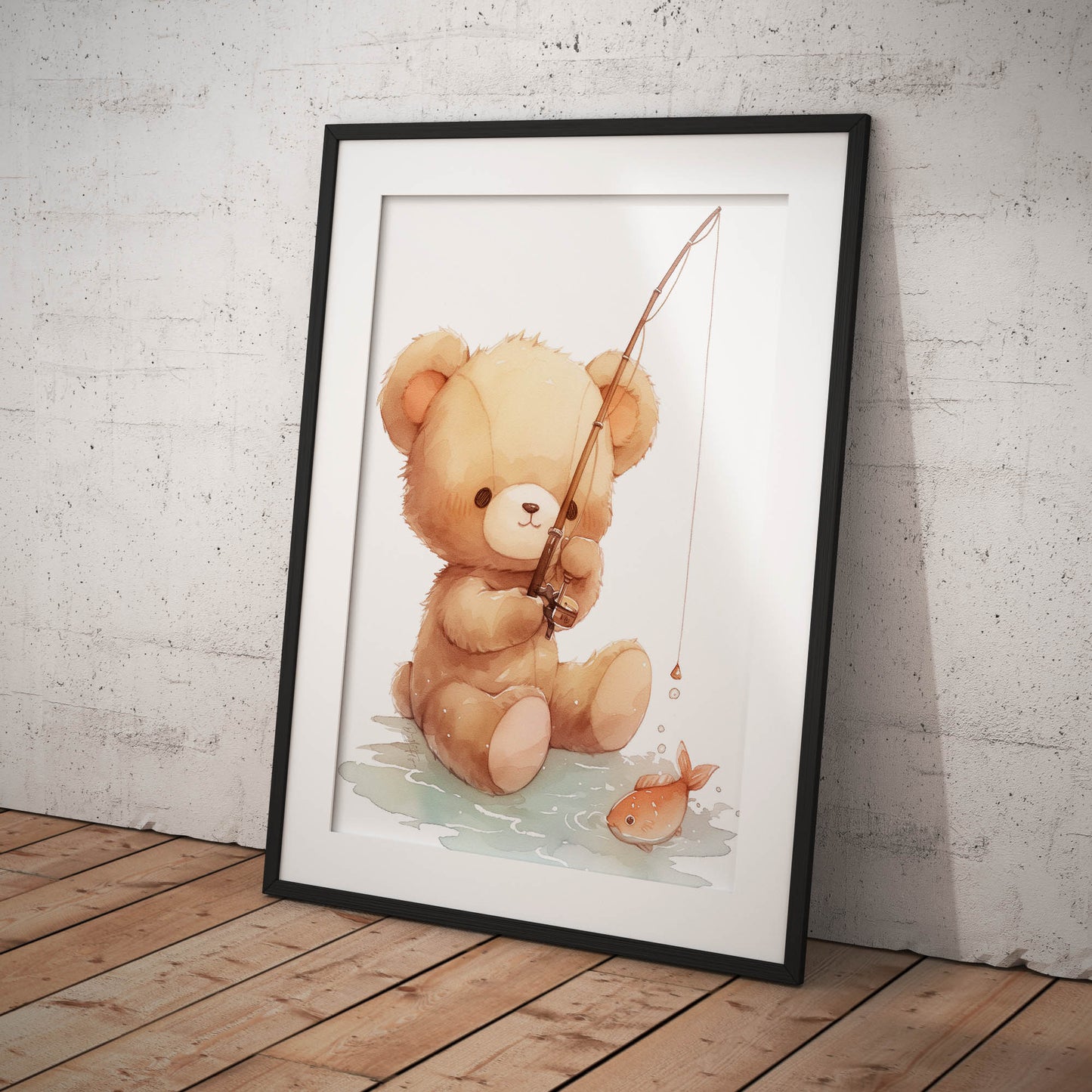 »Teddy Fishing« barnposter